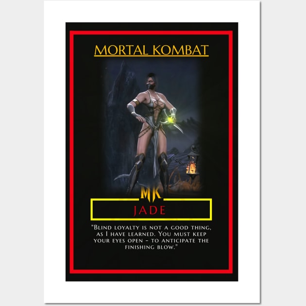 Mortal Kombat - MK Fighters - Jade - Poster - Sticker and More - 1806202 Wall Art by Semenov